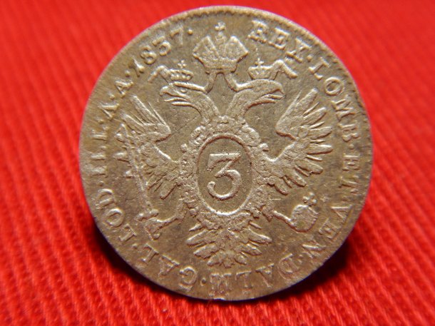 3 kreuzer 1837 A