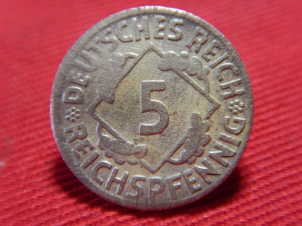 5 pfennig 1925 D