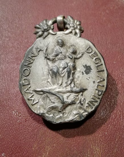 Italská medaile Madonna degli alpini