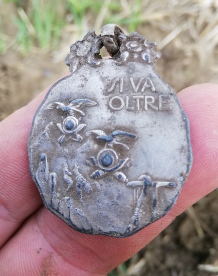 Italská medaile Madonna degli alpini