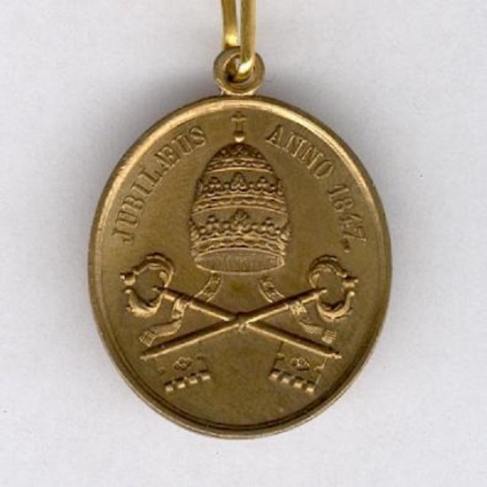 Papežská medaile Pia IX. z roku 1847