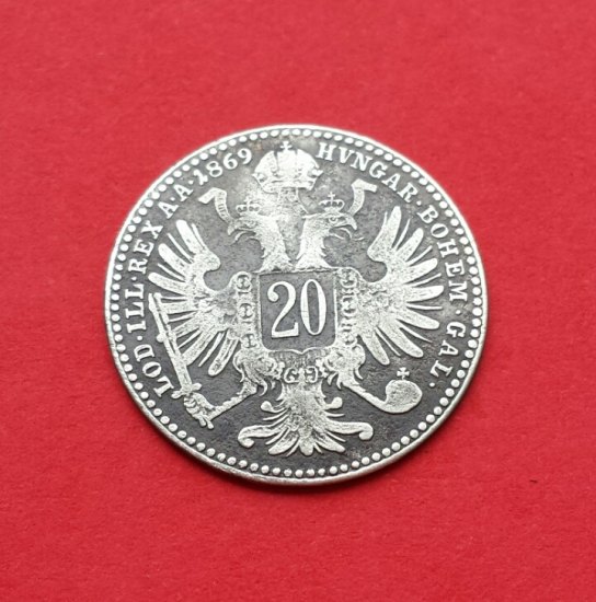 20 kreuzer 1869