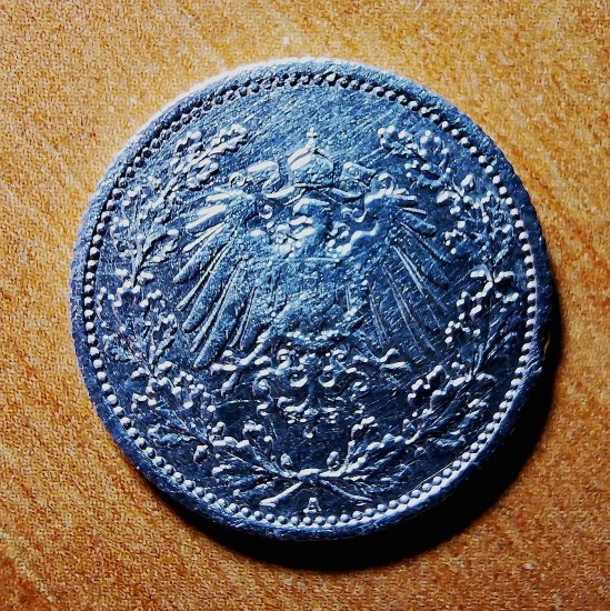 Nemecko ½ mark 1914 A - mincovňa Berlín