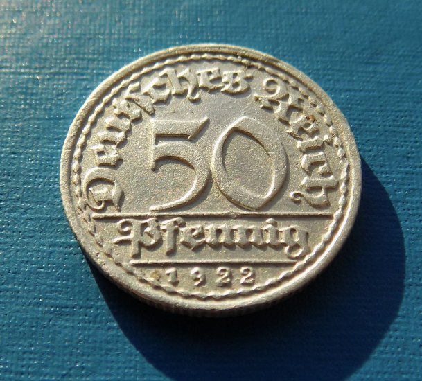 50 Pfennig 1922 F