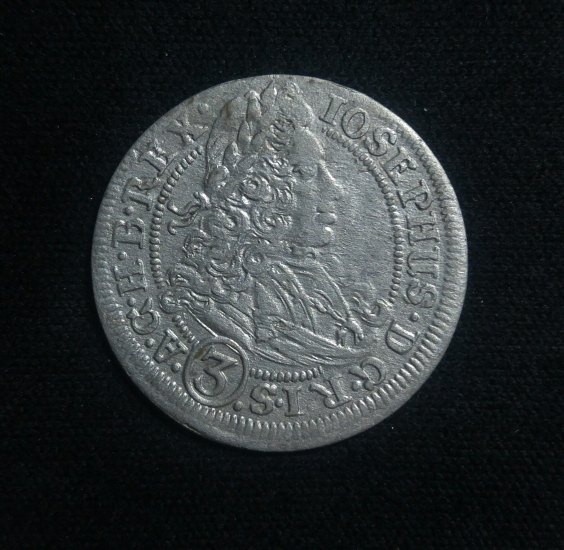 3 Kreuzer Josef I. 1706, mincovna Vratislav