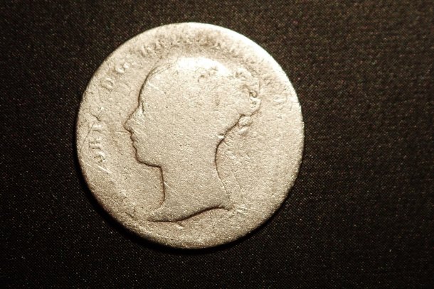 Victoria 4 Pence 1848 Ag