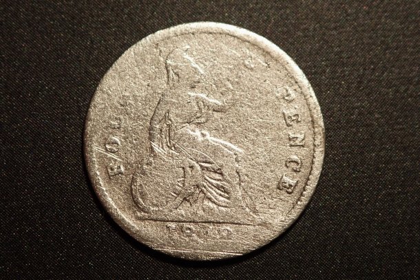 Victoria 4 Pence 1848 Ag