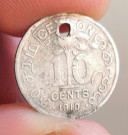 10 cents 1910 Edward VII CEYLON
