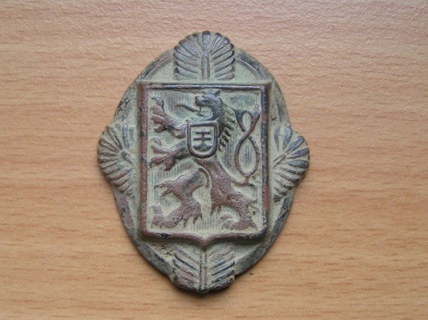 Čepicový odznak Vojenské státní lesy 1. republika