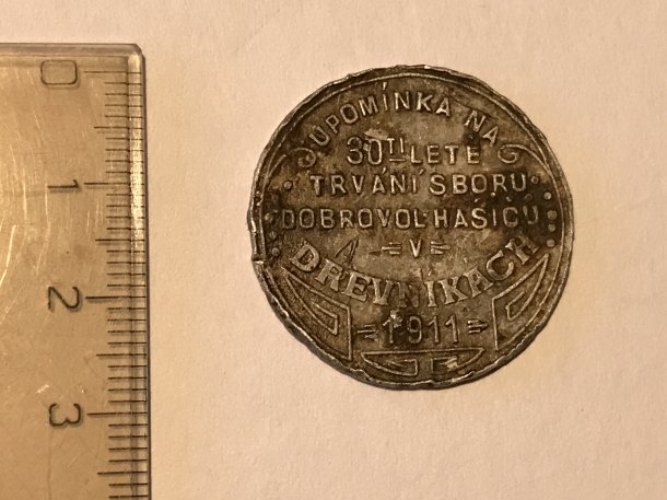 Pamětní medaile SDH Drevníky 1911