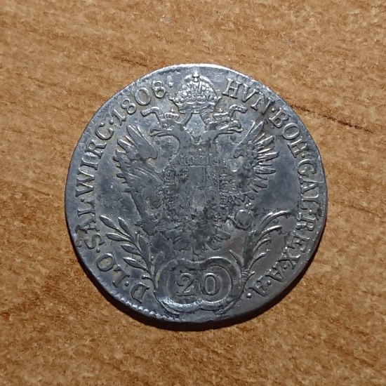 Stříbrný 20 Kreuzer (Dvacetikrejcar) František I. (1808)