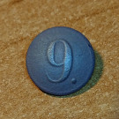 Knoflík s číslem "9"