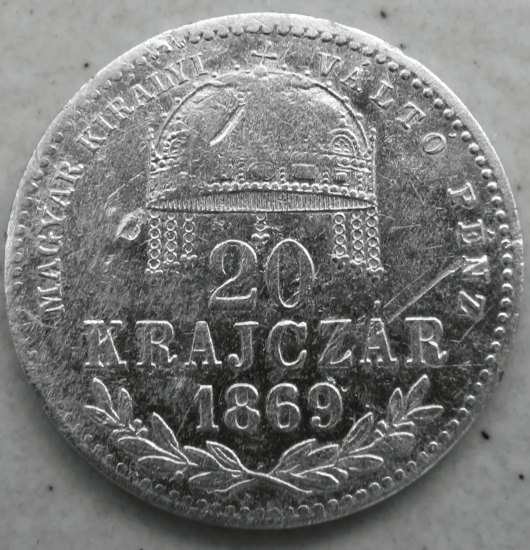 20 Krejczár 1869