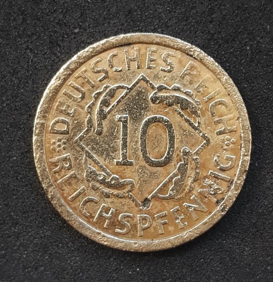 10 Pfennig "žluťák"
