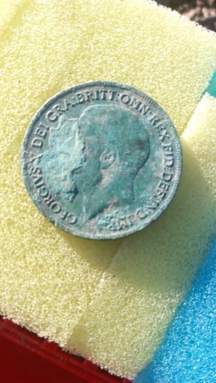 1920 UK Penny value, George V.