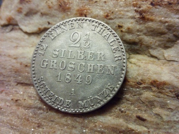 2 1/2 Silber Groschen 1849 A