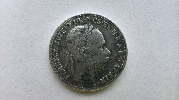 1 Forint 1892 se znakem Fiume