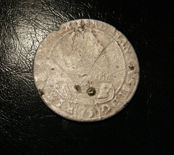 75 krejcar  Ferdinanda 1622 kiprová mince.