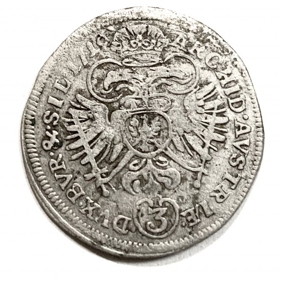 3 Krejcar Karel VI. 1719 BR