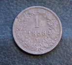 1 Kreuzer 1858 Benátky