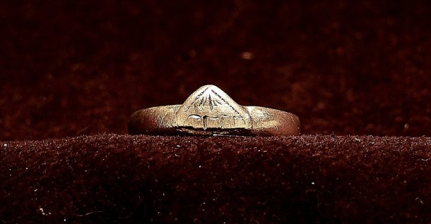 Ag prsten s "Fuji-jamou"