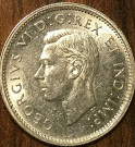 1941 CANADA SILVER 10 CENTS COIN