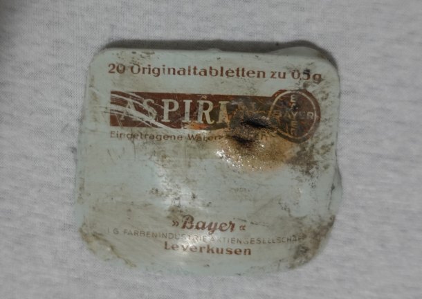 Krabička od aspirinu WW2