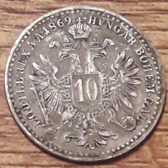10 Krejcar 1869