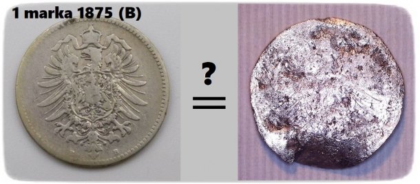 Zajímavé stříbro s vyrytým monogramem •AB• a otiskem mince