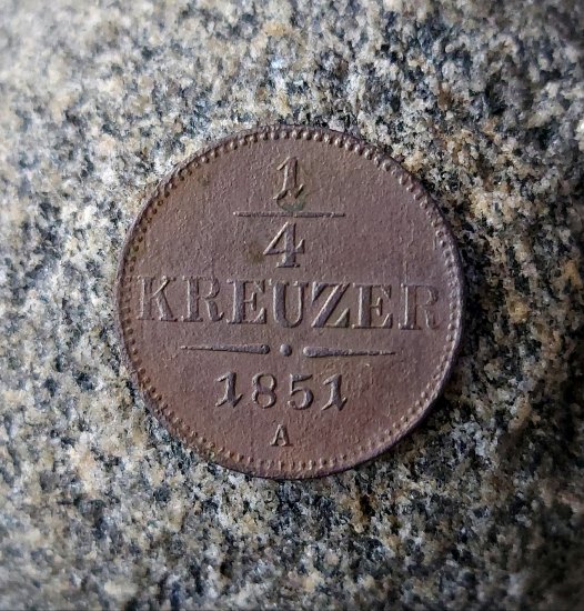 1/4 kreuzer 1851 A