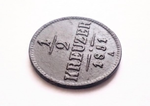 1/2 Kreuzer FJI 1851 A