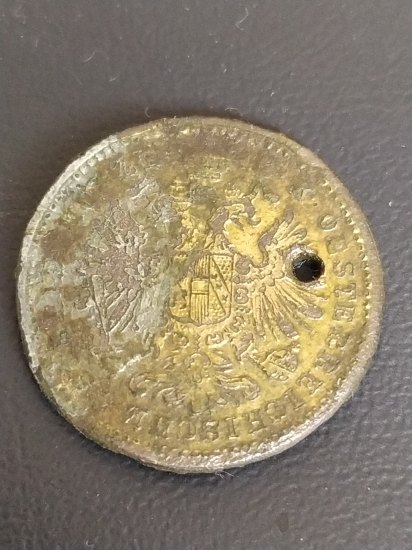 1 kreuzer 1885 pozlacený