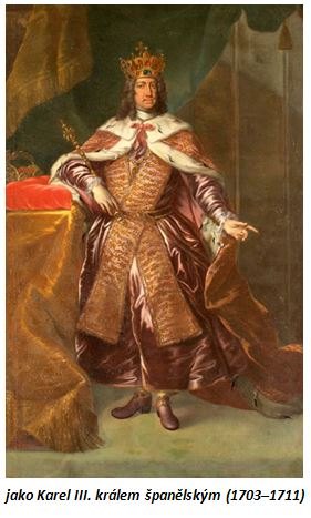 Karel VI._1 Quattrino 1707_v Miláně jako Karel III.