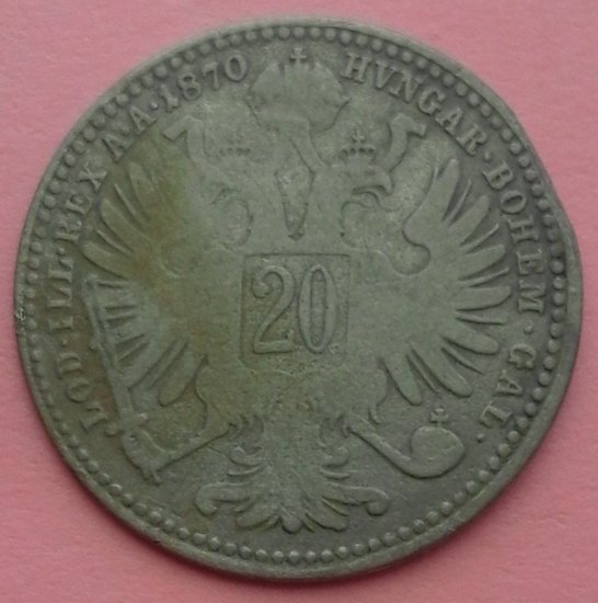 20 krejcar 1870