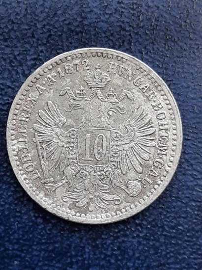10 Krejcarů 1872