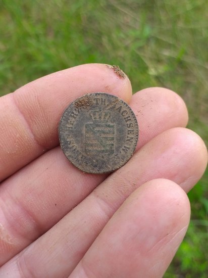1865 2.Pfenige Sachsen zatím první svého druhu v katalogu mincí  Vyměním