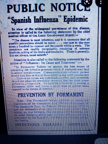 Tablety proti španělské chřipce