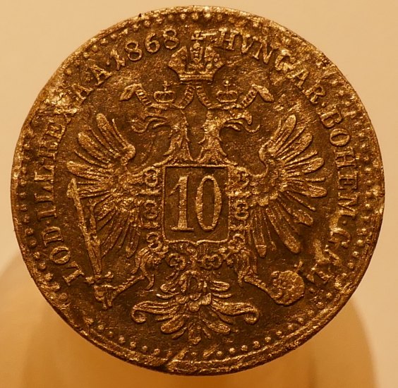 10 krejcar 1868