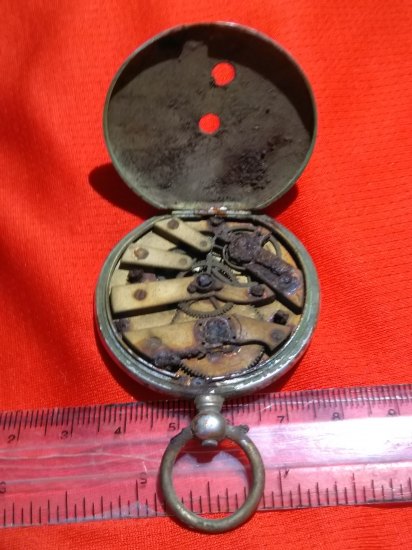 Cylindre 1 Rubis Pocket Watch