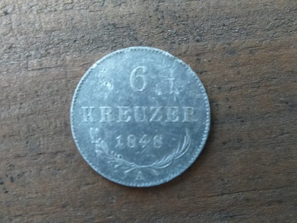 6.Kreuzer 1848 A