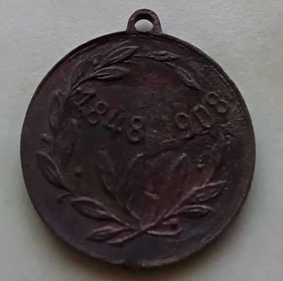 Franz josef medaile 1848-1908