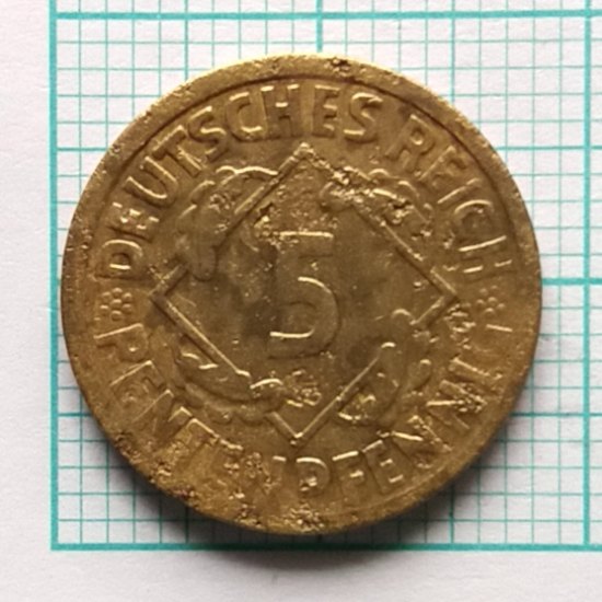 5 Pfennig 1924, A varianta