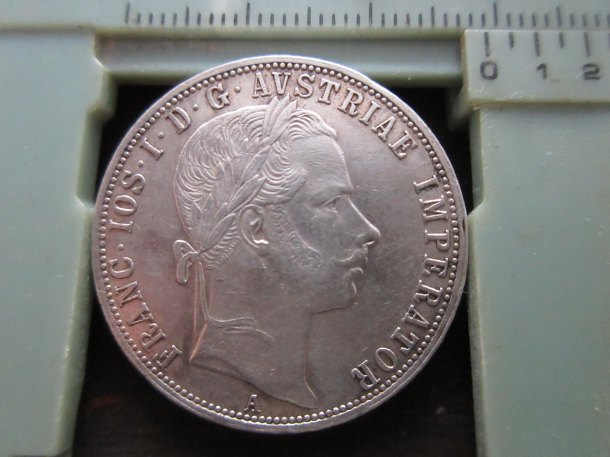 1 Florin- Gulden-Zlatnik FJ I 1859 ,posv. stř. lesní II