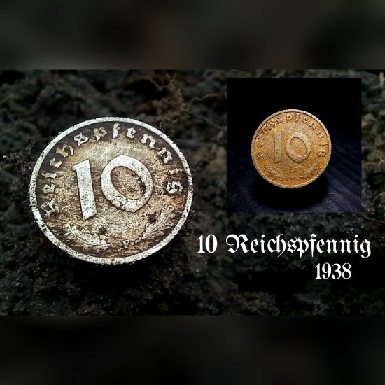 10 Reichspfennig 1938 F.