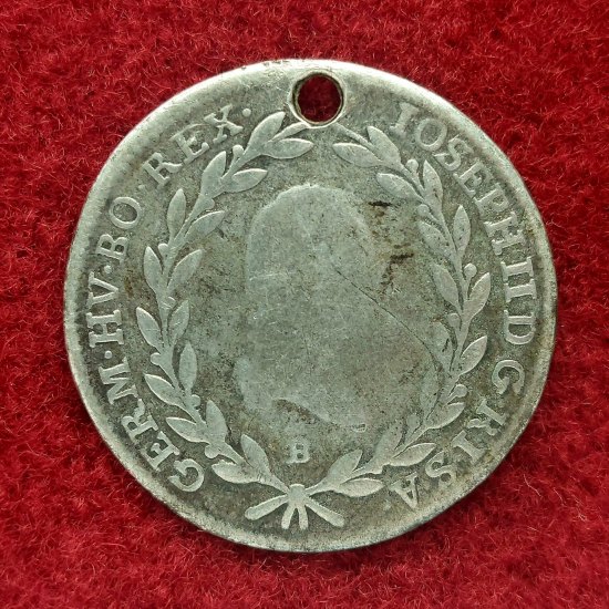 Přívěsek z mince Josefa II.