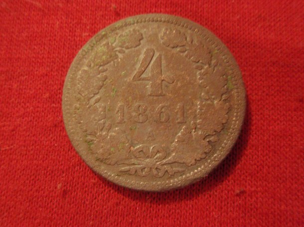 4 Krejcar 1861 A