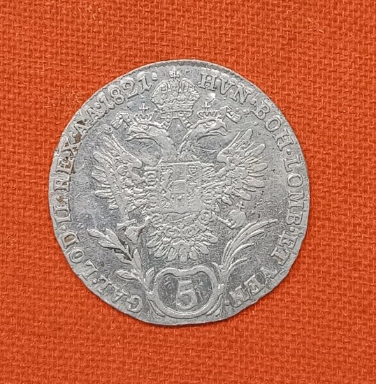 5 krejcar 1821 František II.