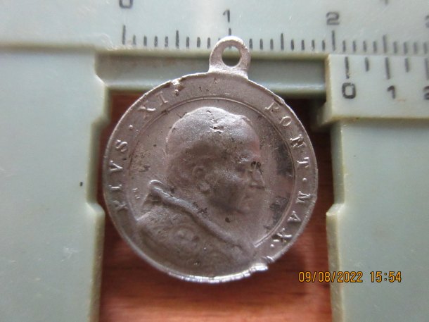 Papežská medailika Pius XI.  Al