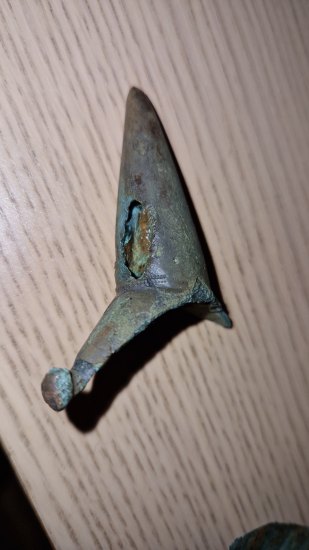 Germánská  bronzová ostruha
