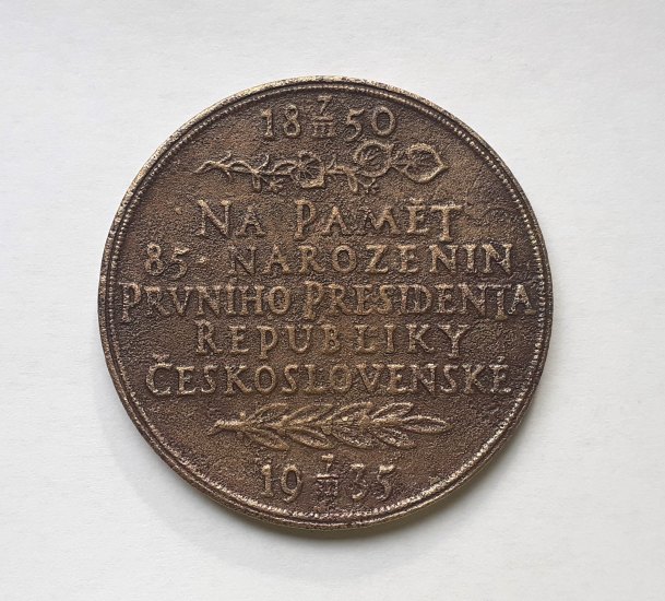Bronzová medaile T.G. Masaryk